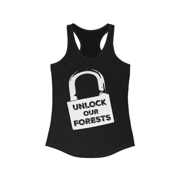 Unlock Our Forests Women's Racerback