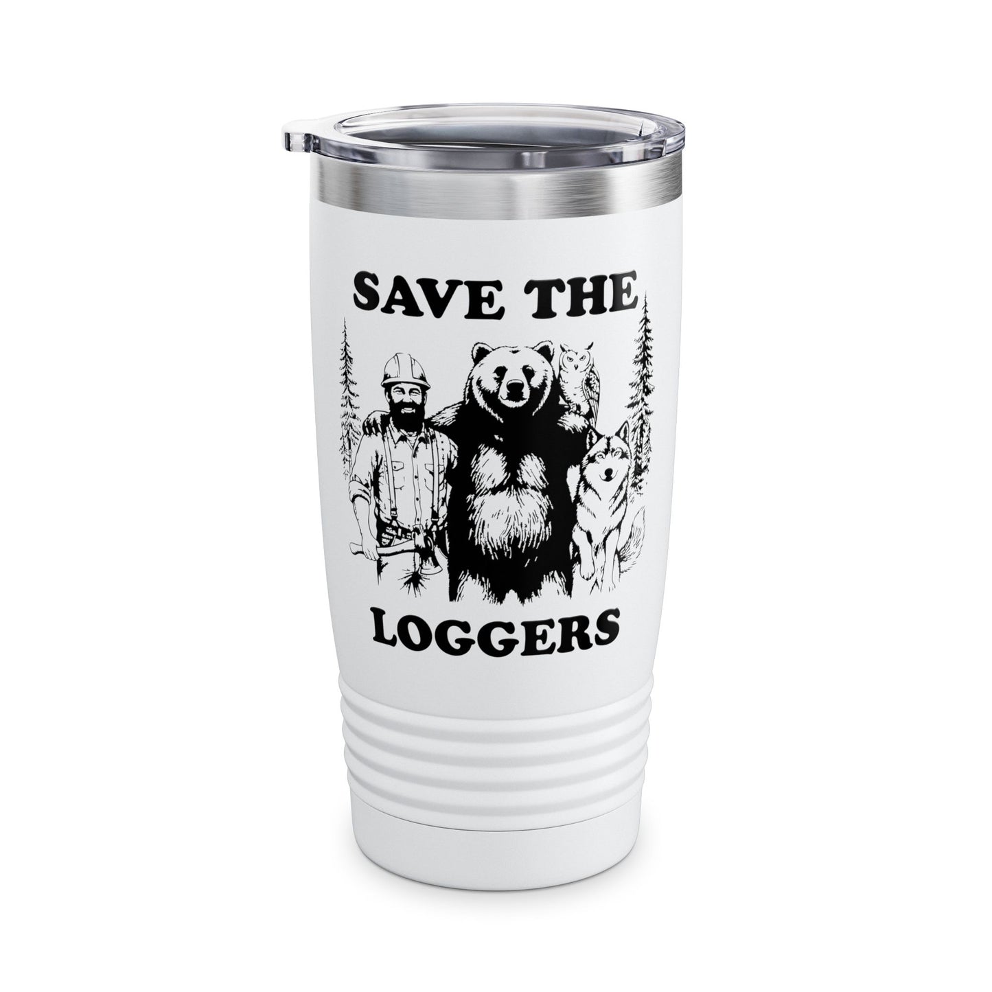 Save The Loggers Tumbler, 20oz - Perfect Gift for Loggers