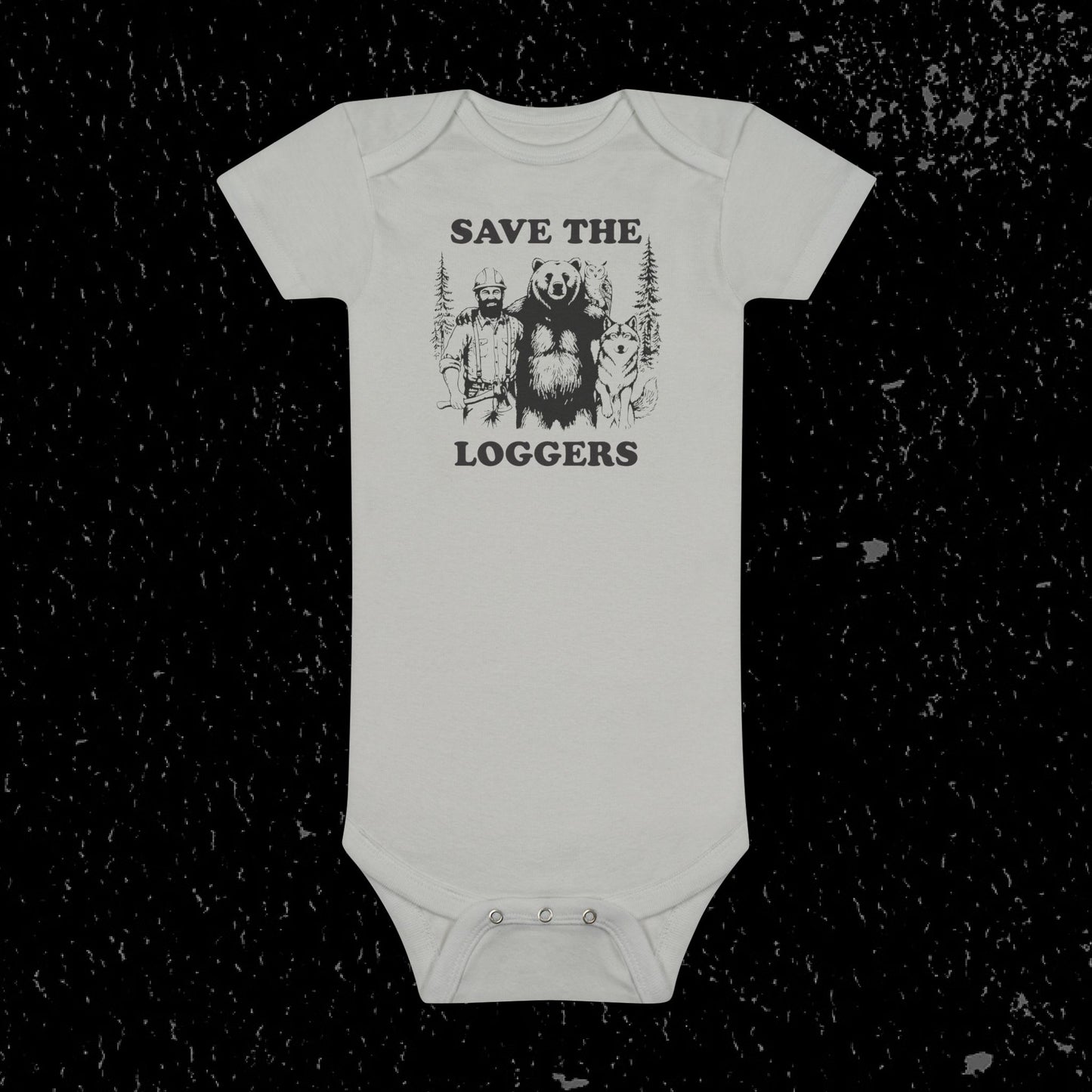 "Save the Loggers" Baby Onesie
