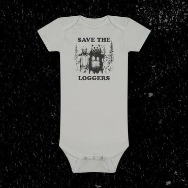 "Save the Loggers" Baby Onesie