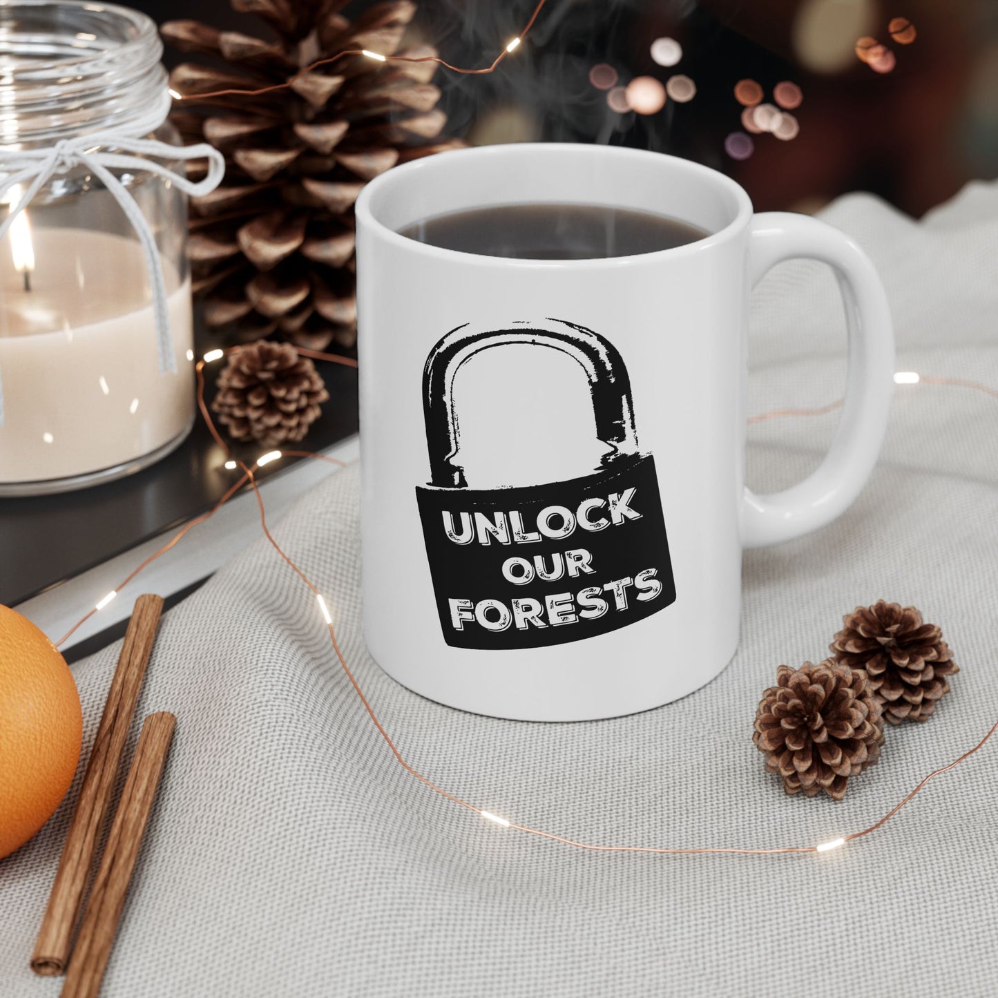 Roadless Rules Are For Tools - Unlock Our Forests Mug for Loggers, ATV, Snowmobile, Log Hauler
