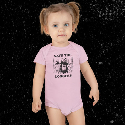 "Save the Loggers" Baby Onesie
