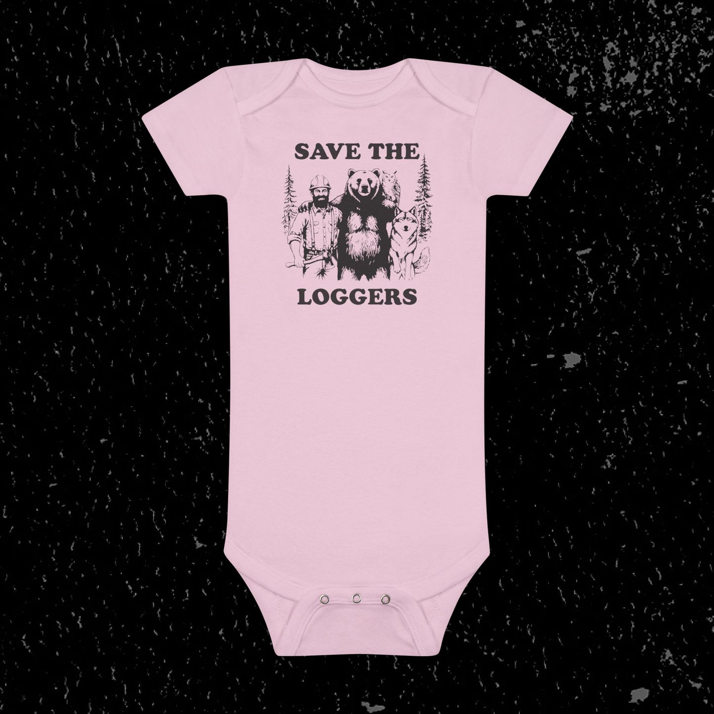 "Save the Loggers" Baby Onesie