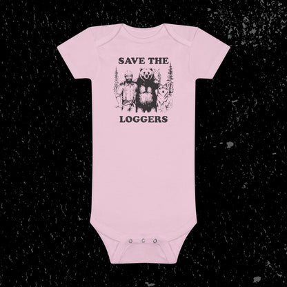 "Save the Loggers" Baby Onesie