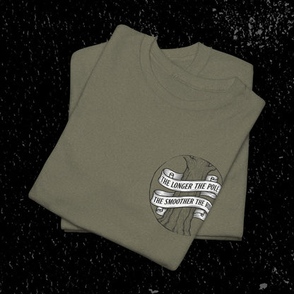 The Longer The Pole The Smoother The Ride - Log Trucker T-Shirt