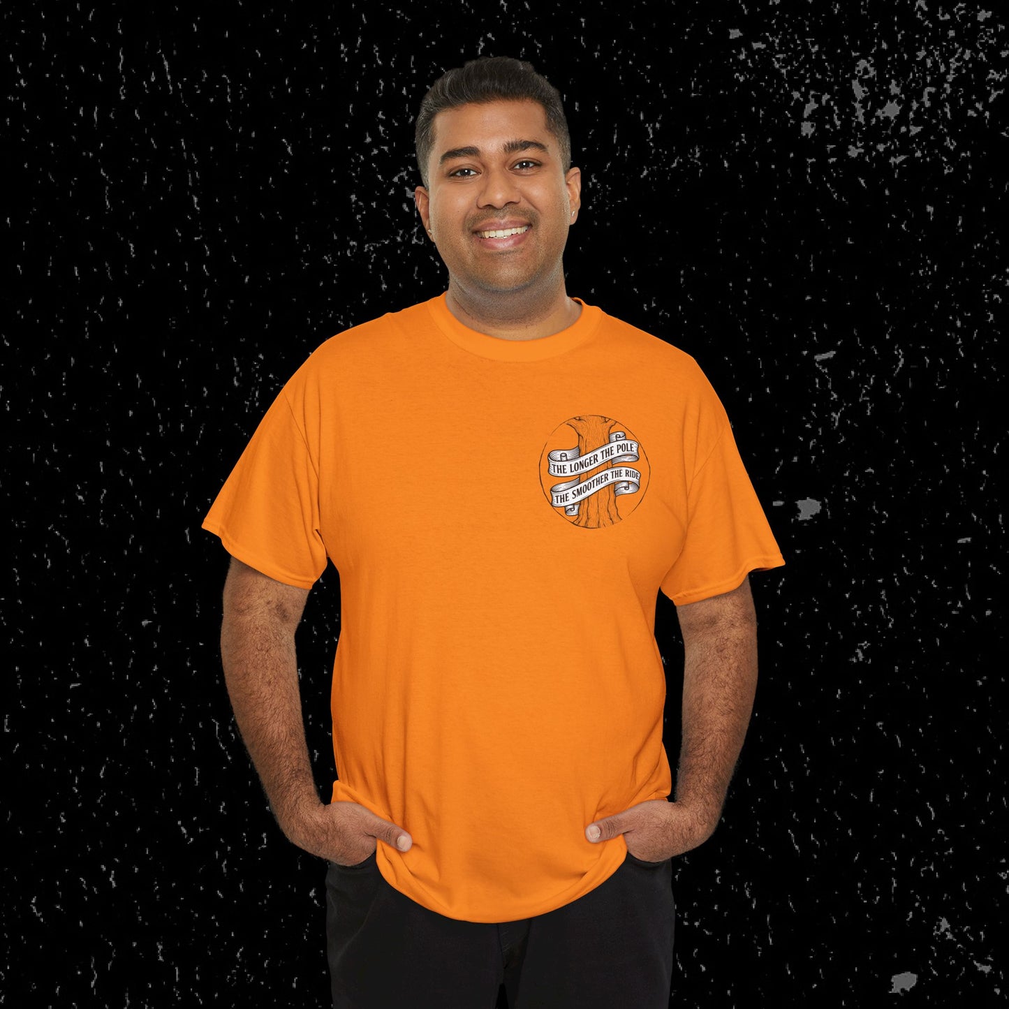 The Longer The Pole The Smoother The Ride - Log Trucker T-Shirt