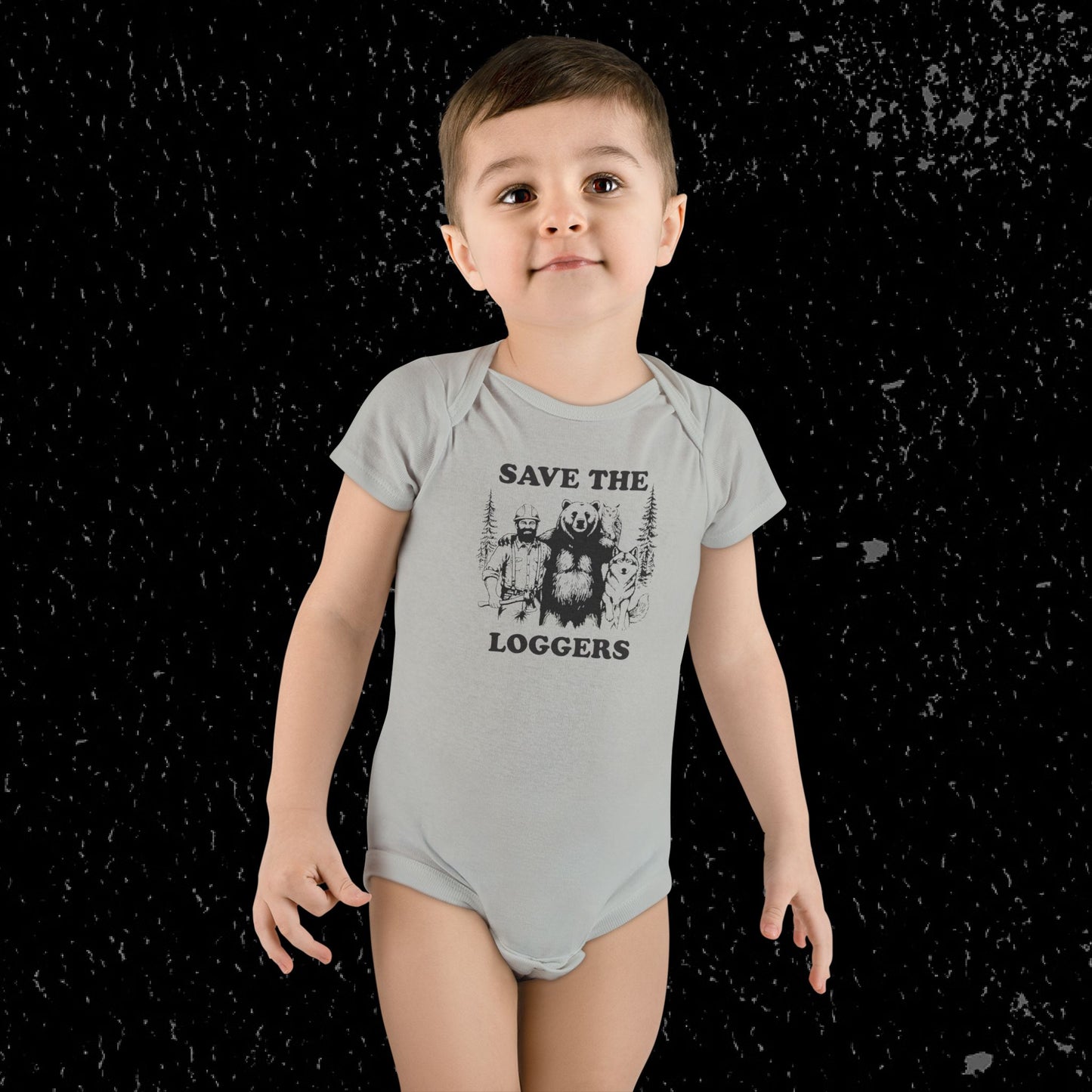 "Save the Loggers" Baby Onesie