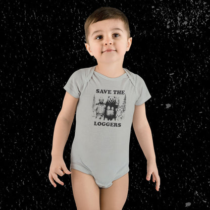 "Save the Loggers" Baby Onesie