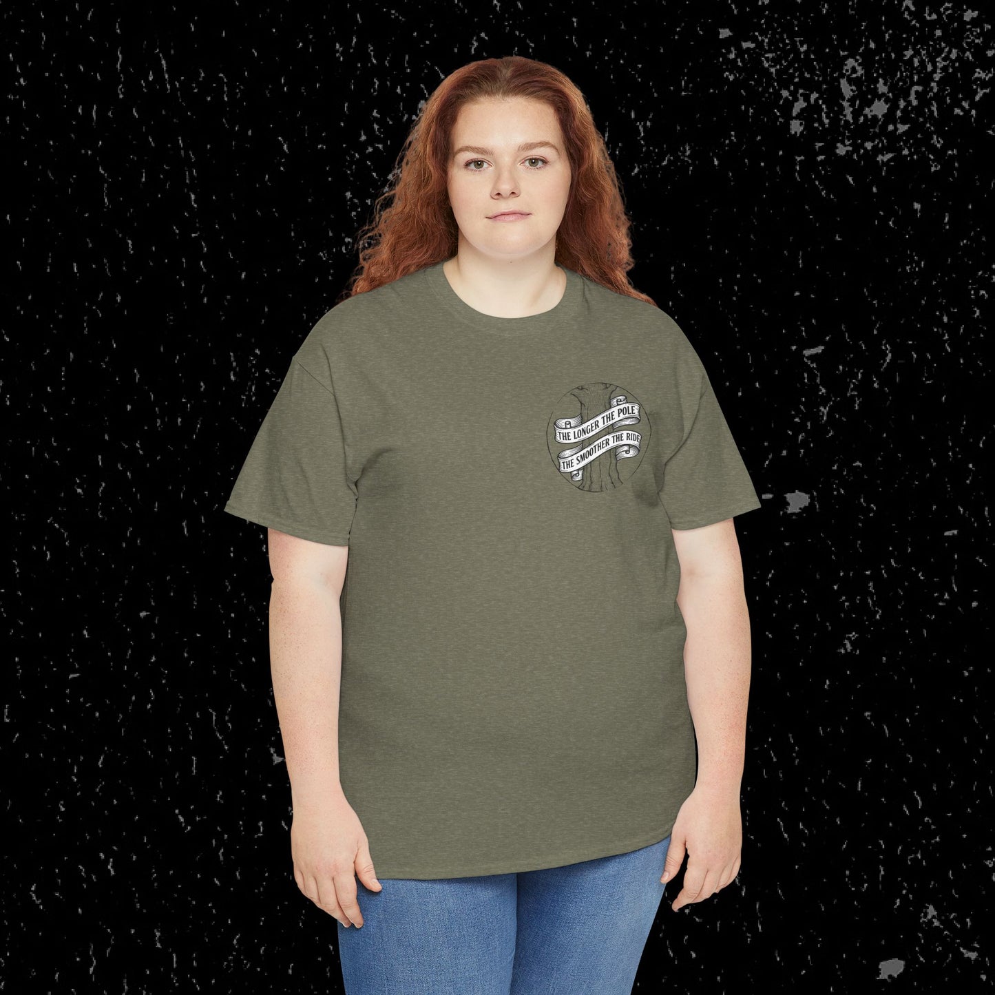 The Longer The Pole The Smoother The Ride - Log Trucker T-Shirt