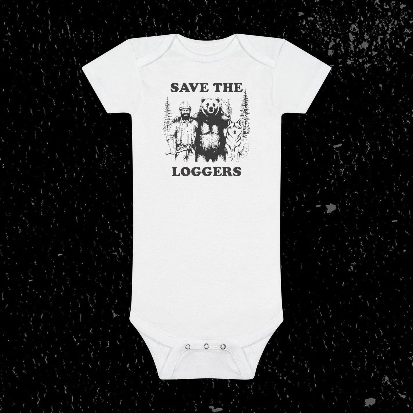"Save the Loggers" Baby Onesie