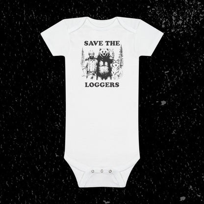 "Save the Loggers" Baby Onesie