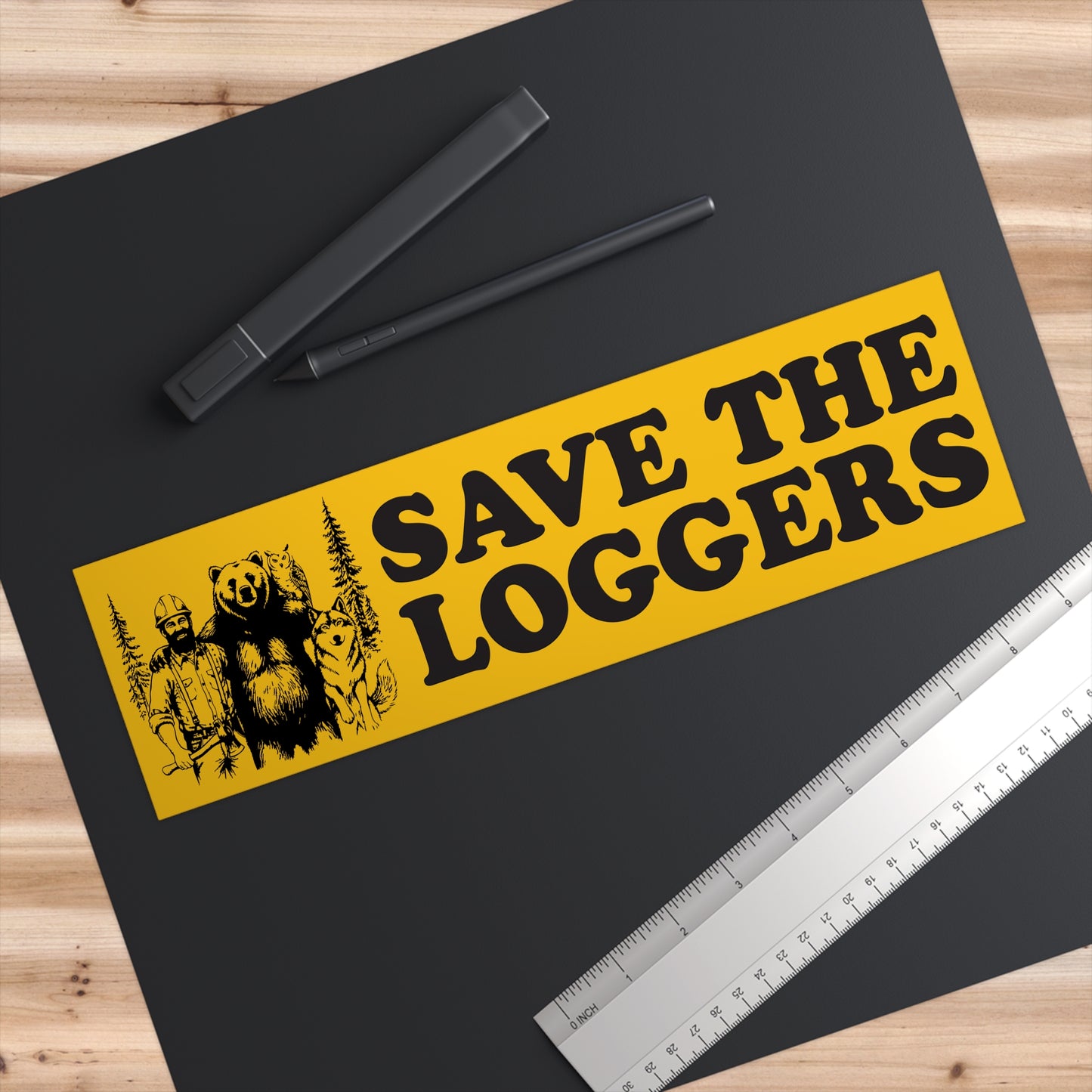 Save the Loggers Bumper Sticker