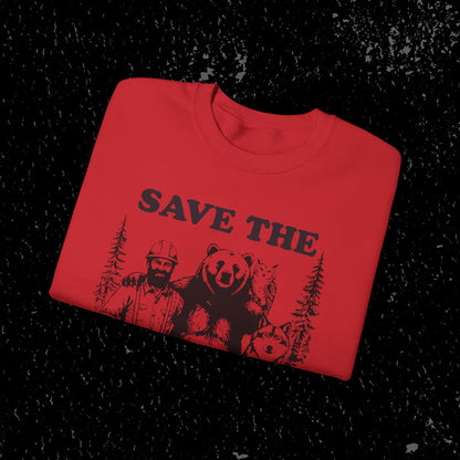 Save the Loggers Sweatshirt - Black Lettering