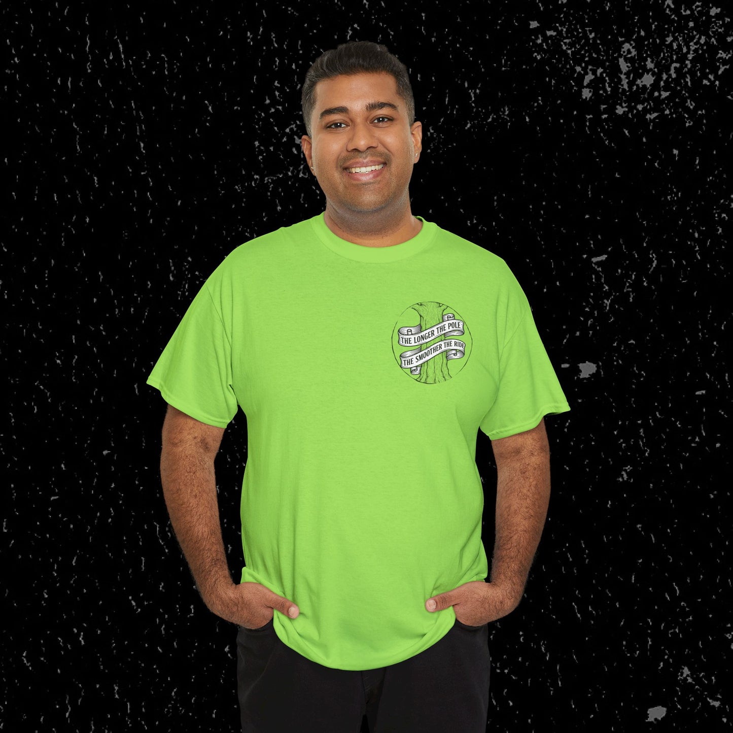 The Longer The Pole The Smoother The Ride - Log Trucker T-Shirt