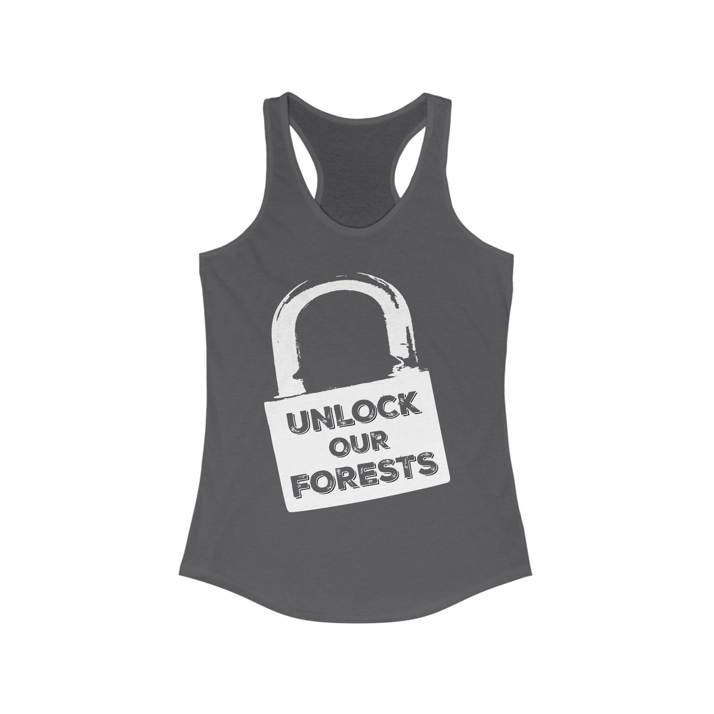Unlock Our Forests Women's Racerback
