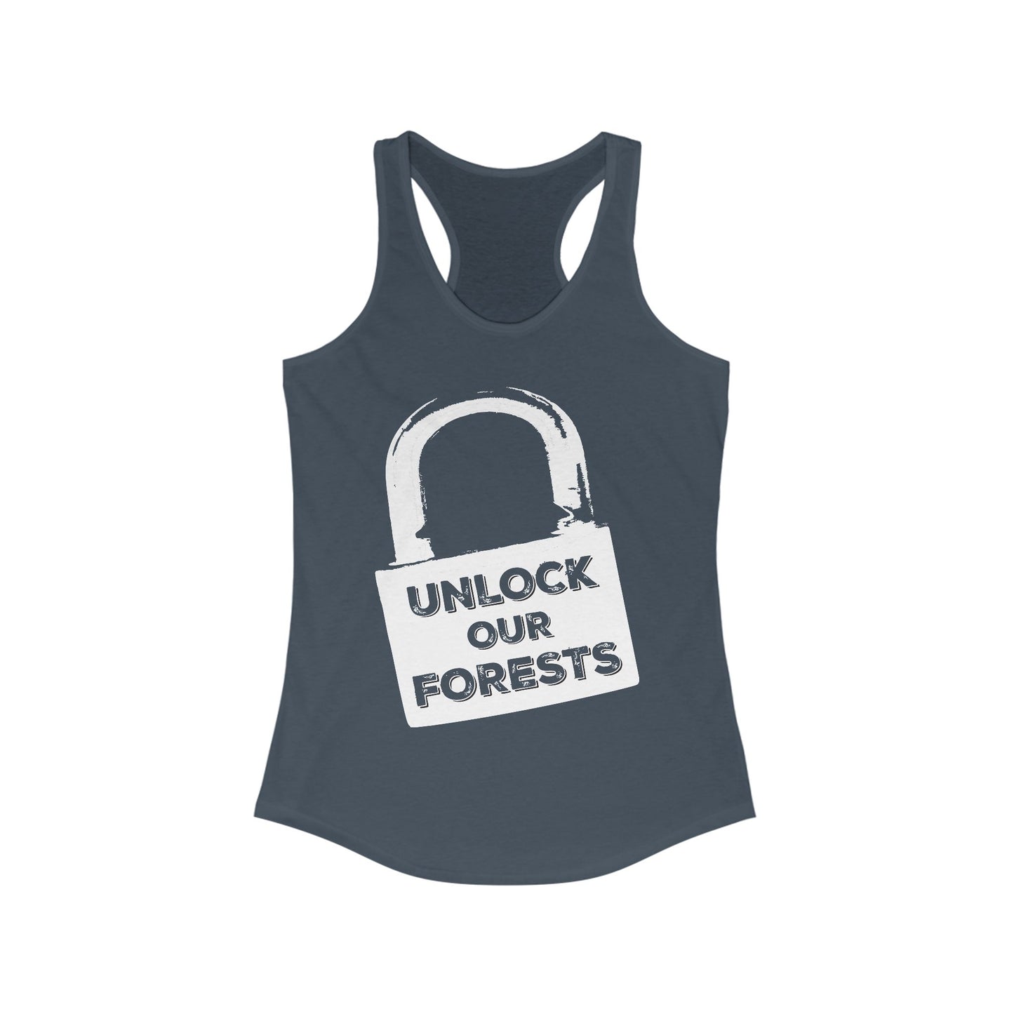 Unlock Our Forests Women's Racerback