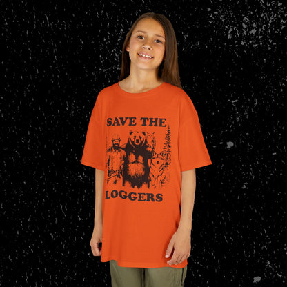 Kids Save The Loggers T-Shirt