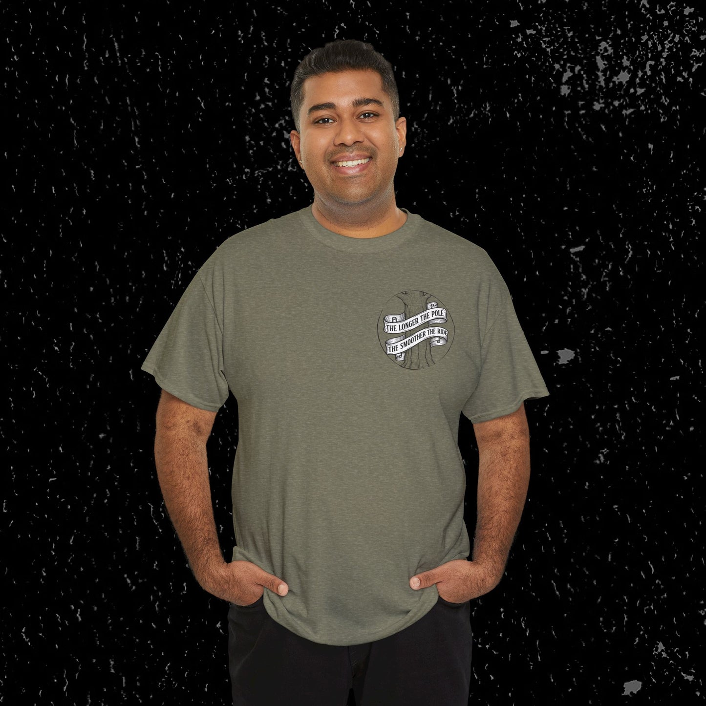 The Longer The Pole The Smoother The Ride - Log Trucker T-Shirt