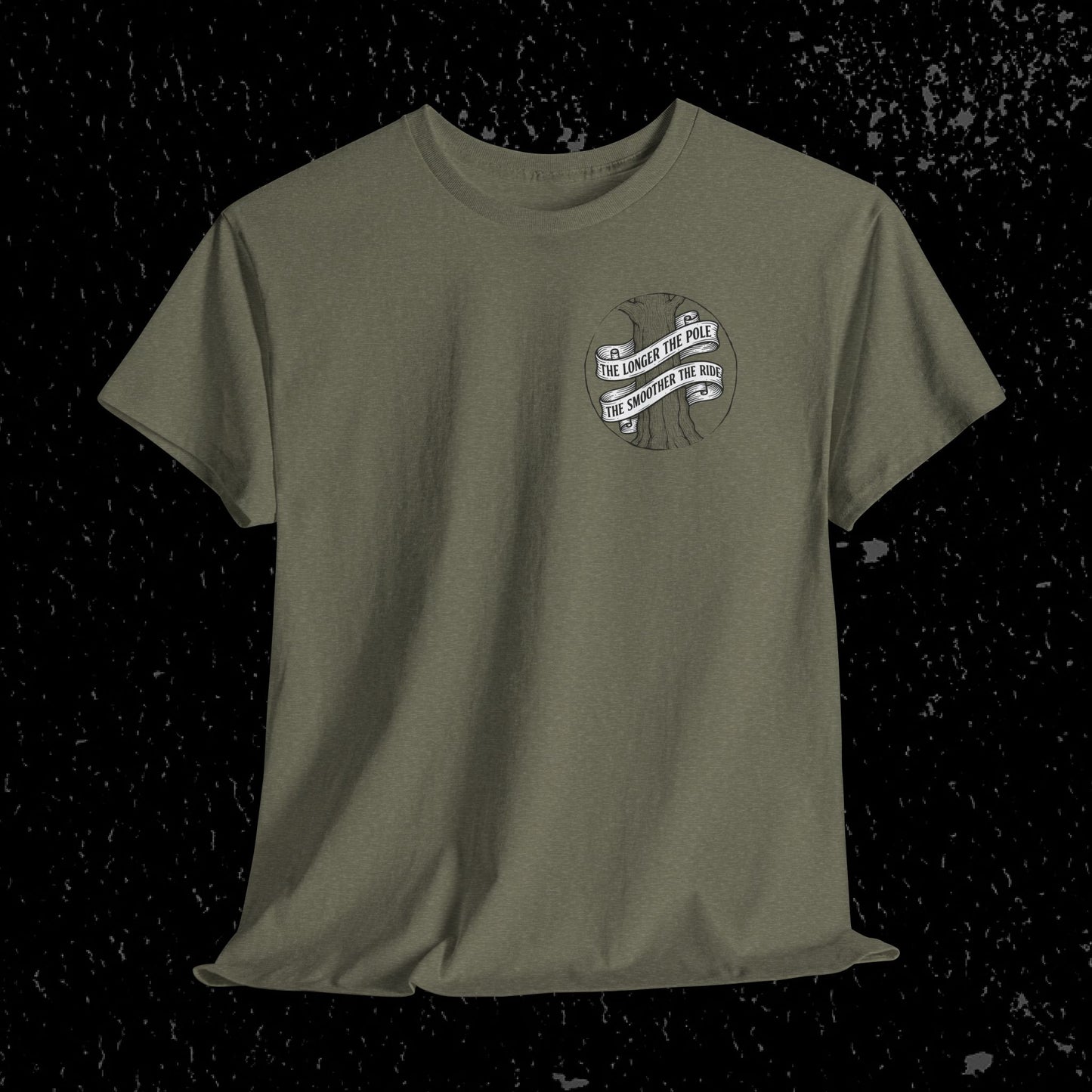 The Longer The Pole The Smoother The Ride - Log Trucker T-Shirt