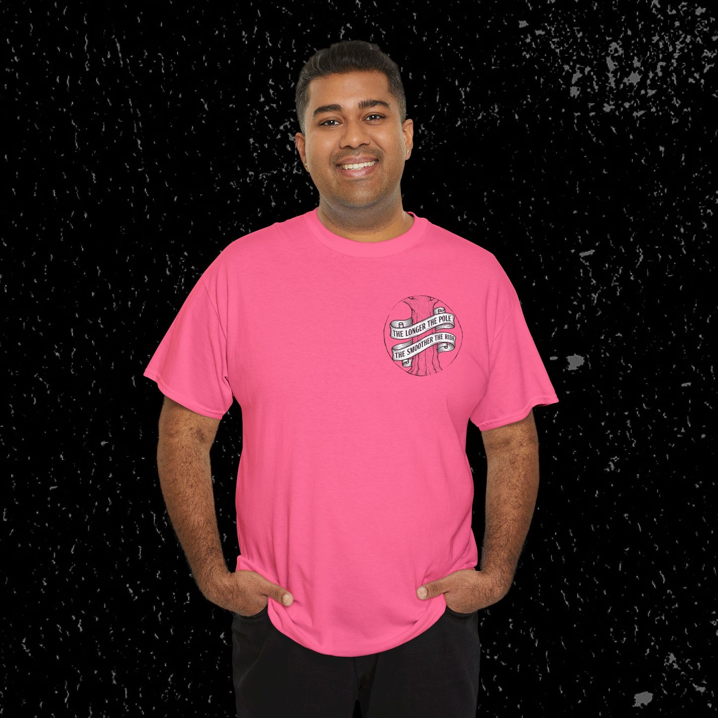 The Longer The Pole The Smoother The Ride - Log Trucker T-Shirt