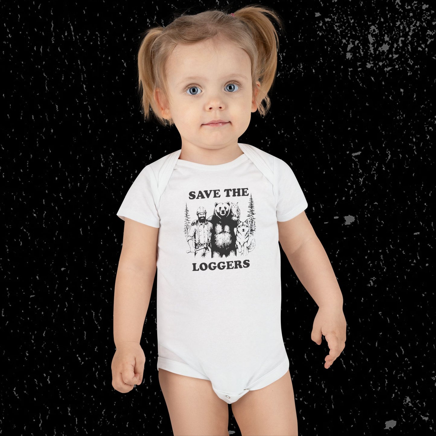 "Save the Loggers" Baby Onesie