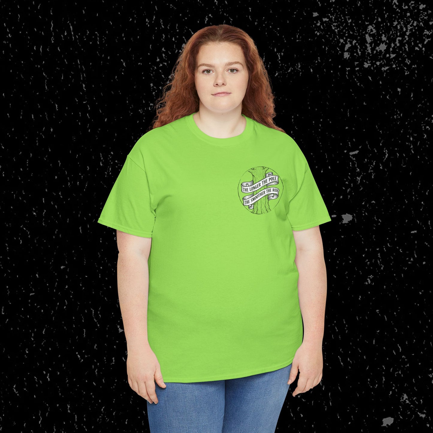 The Longer The Pole The Smoother The Ride - Log Trucker T-Shirt