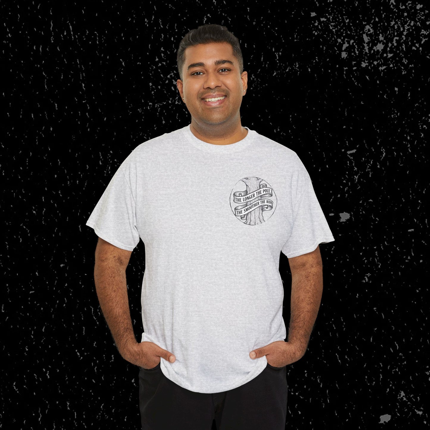 The Longer The Pole The Smoother The Ride - Log Trucker T-Shirt