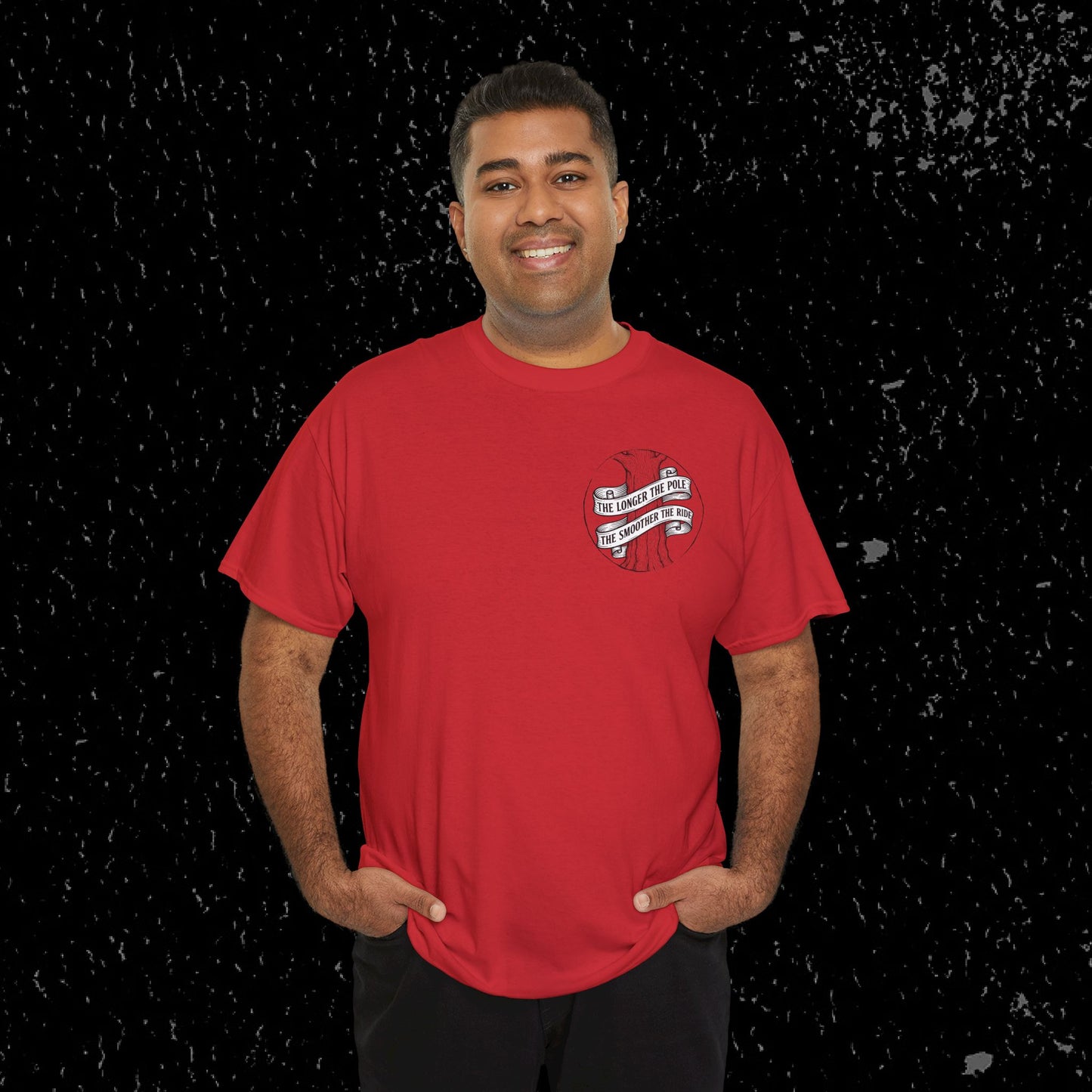 The Longer The Pole The Smoother The Ride - Log Trucker T-Shirt