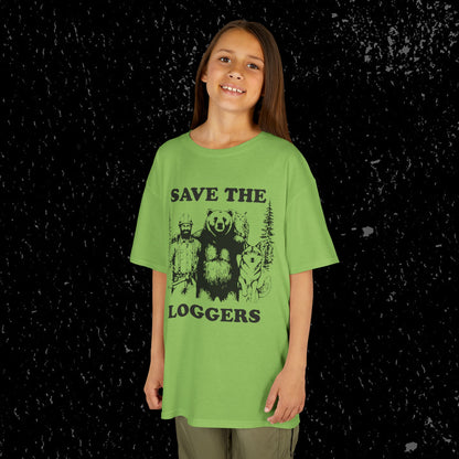 Kids Save The Loggers T-Shirt