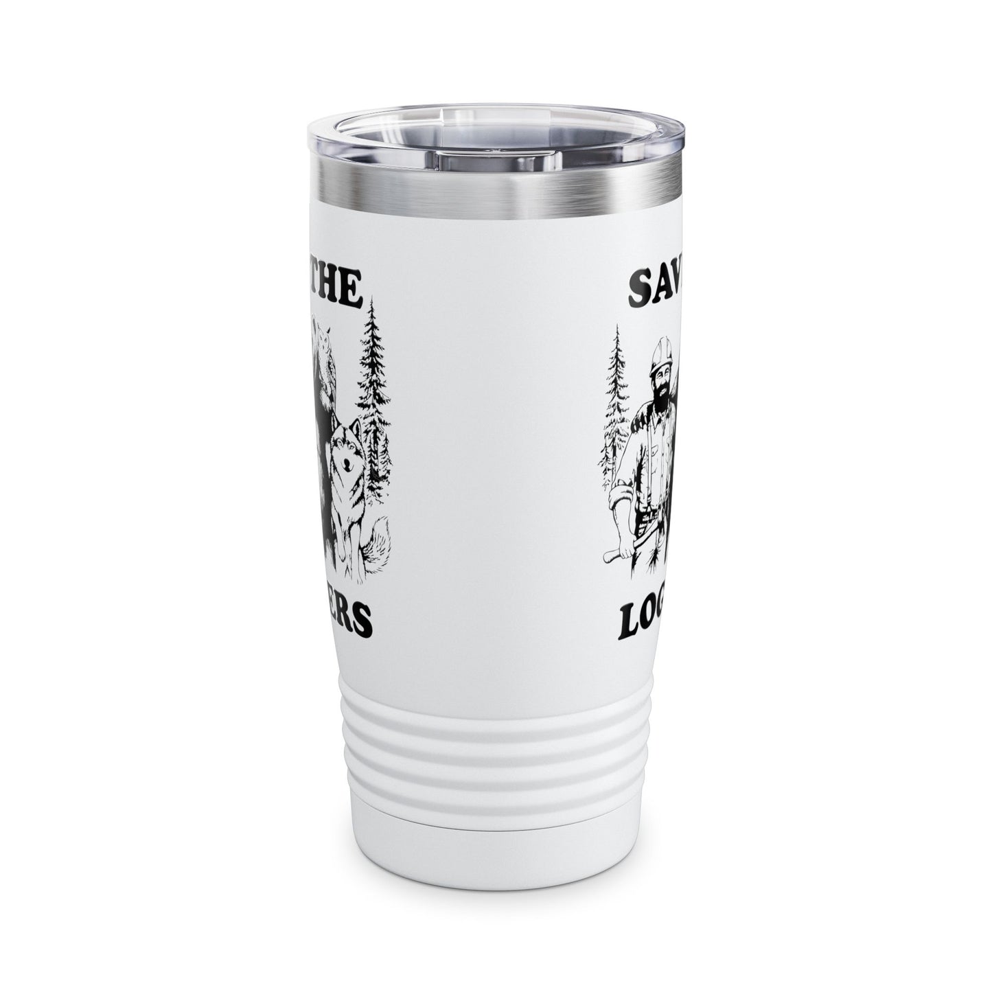 Save The Loggers Tumbler, 20oz - Perfect Gift for Loggers