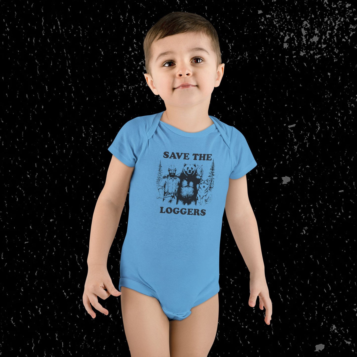 "Save the Loggers" Baby Onesie