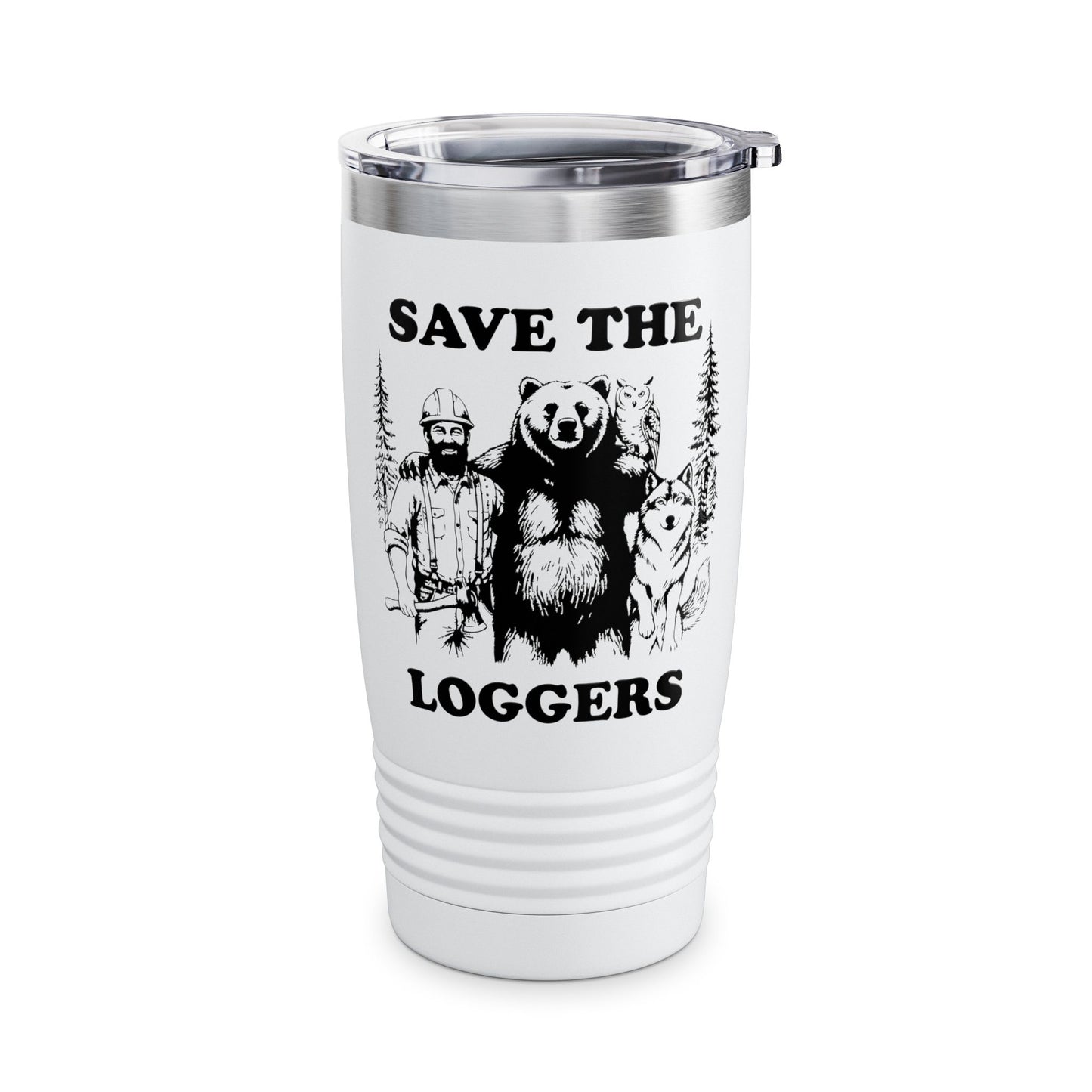 Save The Loggers Tumbler, 20oz - Perfect Gift for Loggers