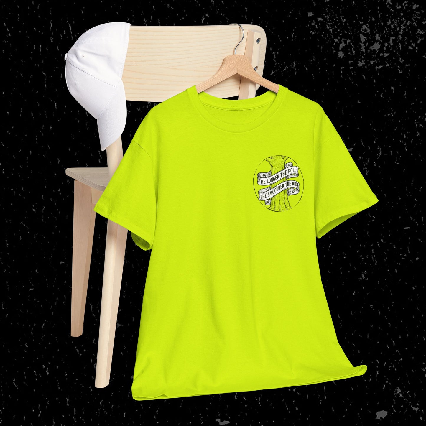 The Longer The Pole The Smoother The Ride - Log Trucker T-Shirt