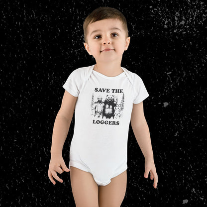 "Save the Loggers" Baby Onesie